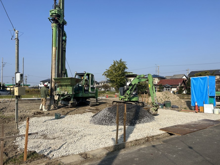 地盤補強　砕石パイル　エコジオ