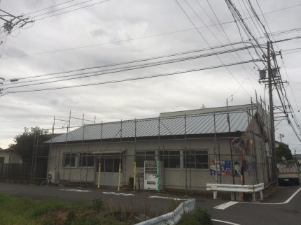 屋根ガルバリウム鋼板立ハゼ葺き