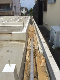 配管埋め戻し前 配管埋め戻し前